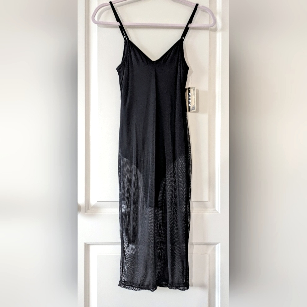 🐰Black Sheer Bodycon Dress